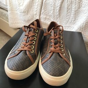 Michael kors brown leather shoes